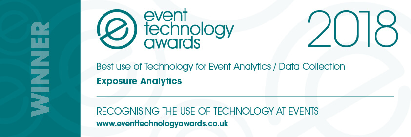 Exposure Analytics - Winner of Event technology awards 2018 'Best use of Technology for Event Analytics / Data collection'