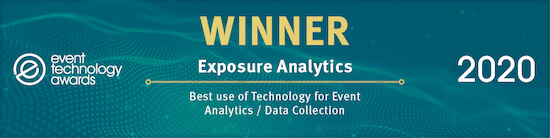 Exposure Analytics - Winner of Event technology awards 2020 'Best use of Technology for Event Analytics / Data collection'