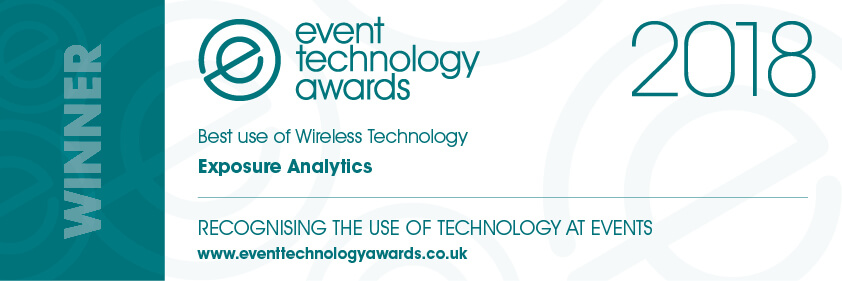 Exposure Analytics - Winner of Event technology awards 2018 'Best use of Wireless Technology'